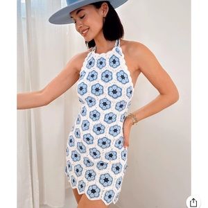 Show me your Mumu Happy halter mini dress